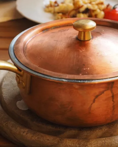 Pure Copper Handi with Lid